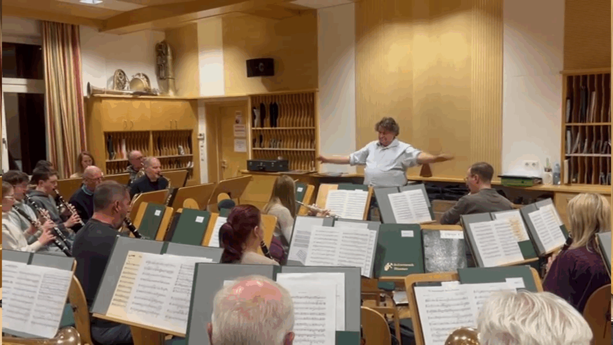 Herausfordernde Probenarbeit der Salinenmusik Altaussee